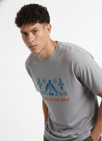 Men’s Outlaws Oversized Fit T-Shirt with Tribal Theme Print | 100% Cotton Casual Wear