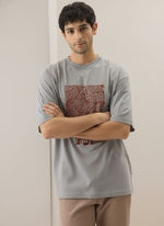 Men’s Outlaws Oversized Fit T-Shirt with Tribal Theme Print | 100% Cotton Casual Wear