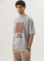Men’s Outlaws Oversized Fit T-Shirt with Tribal Theme Print | 100% Cotton Casual Wear