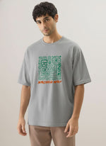 Men’s Outlaws Oversized Fit T-Shirt with Tribal Theme Print | 100% Cotton Casual Wear