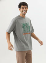Men’s Outlaws Oversized Fit T-Shirt with Tribal Theme Print | 100% Cotton Casual Wear