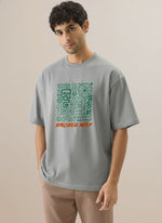 Men’s Outlaws Oversized Fit T-Shirt with Tribal Theme Print | 100% Cotton Casual Wear