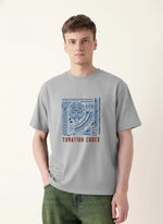 Men’s Outlaws Oversized Fit T-Shirt with Tribal Theme Print | 100% Cotton Casual Wear