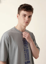Men’s Outlaws Oversized Fit T-Shirt with Tribal Theme Print | 100% Cotton Casual Wear