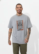 Men’s Outlaws Oversized Fit T-Shirt with Tribal Theme Print | 100% Cotton Casual Wear