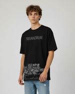 Men’s Outlaws Oversized Fit T-Shirt with Trivandrum City Graphic | 100% Cotton Casual Wear