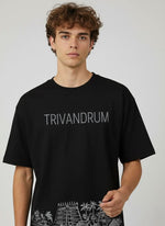 Men’s Outlaws Oversized Fit T-Shirt with Trivandrum City Graphic | 100% Cotton Casual Wear