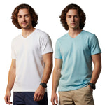 Men's Outlaws Pack Of 2 Regular Fit V-Neck Bio Finish T-shirt