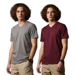 Men's Outlaws Pack Of 2 Regular Fit V-Neck Bio Finish T-shirt