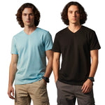 Men's Outlaws Pack Of 2 Regular Fit V-Neck Bio Finish T-shirt