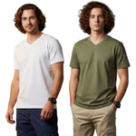 Men's Outlaws Pack Of 2 Regular Fit V-Neck Bio Finish T-shirt