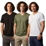 Men's Outlaws Pack Of 3 Regular Fit V-Neck Bio Finish T-shirt