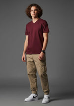 Men's Outlaws Pack Of 4 Regular Fit V-Neck Bio Finish T-shirt