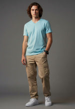 Men's Outlaws Pack Of 4 Regular Fit V-Neck Bio Finish T-shirt
