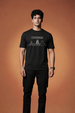 Men’s Outlaws Regular Fit T-Shirt with Chennai City Graphic | 100% Cotton Casual Wear