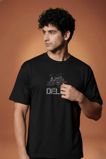Men’s Outlaws Regular Fit T-Shirt with Delhi City Graphic | 100% Cotton Casual Wear