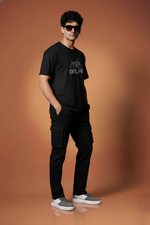 Men’s Outlaws Regular Fit T-Shirt with Delhi City Graphic | 100% Cotton Casual Wear