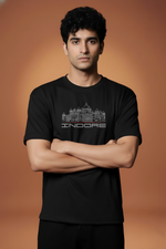 Men’s Outlaws Regular Fit T-Shirt with Indore City Graphic | 100% Cotton Casual Wear