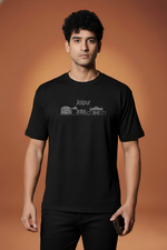 Men’s Outlaws Regular Fit T-Shirt with Jaipur City Graphic | 100% Cotton Casual Wear