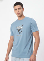 Men’s Outlaws Regular Fit T-Shirt with Skate & Graffiti Theme Print | 100% Cotton Casual Wear