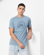 Men’s Outlaws Regular Fit T-Shirt with Skate & Graffiti Theme Print | 100% Cotton Casual Wear