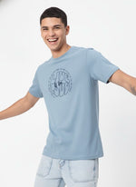 Men’s Outlaws Regular Fit T-Shirt with Skate & Graffiti Theme Print | 100% Cotton Casual Wear