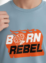 Men’s Outlaws Regular Fit T-Shirt with Skate & Graffiti Theme Print | 100% Cotton Casual Wear