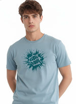 Men’s Outlaws Regular Fit T-Shirt with Skate & Graffiti Theme Print | 100% Cotton Casual Wear