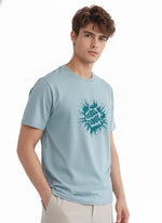 Men’s Outlaws Regular Fit T-Shirt with Skate & Graffiti Theme Print | 100% Cotton Casual Wear