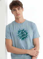 Men’s Outlaws Regular Fit T-Shirt with Skate & Graffiti Theme Print | 100% Cotton Casual Wear