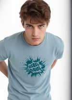 Men’s Outlaws Regular Fit T-Shirt with Skate & Graffiti Theme Print | 100% Cotton Casual Wear