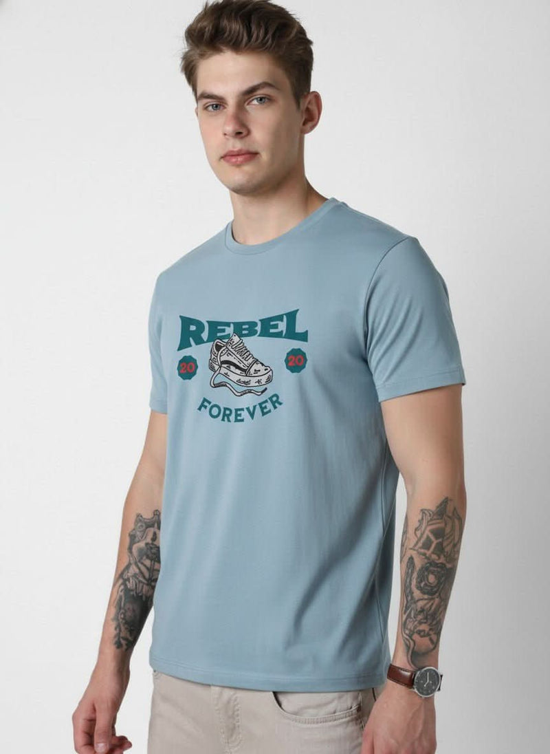 Men’s Outlaws Regular Fit T-Shirt with Skate & Graffiti Theme Print | 100% Cotton Casual Wear