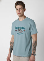 Men’s Outlaws Regular Fit T-Shirt with Skate & Graffiti Theme Print | 100% Cotton Casual Wear