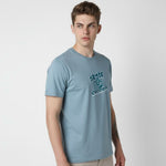 Men’s Outlaws Regular Fit T-Shirt with Skate & Graffiti Theme Print | 100% Cotton Casual Wear