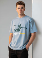 Men’s Outlaws Regular Fit T-Shirt with Skate & Graffiti Theme Print | 100% Cotton Casual Wear
