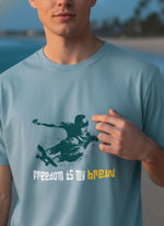 Men’s Outlaws Regular Fit T-Shirt with Skate & Graffiti Theme Print | 100% Cotton Casual Wear