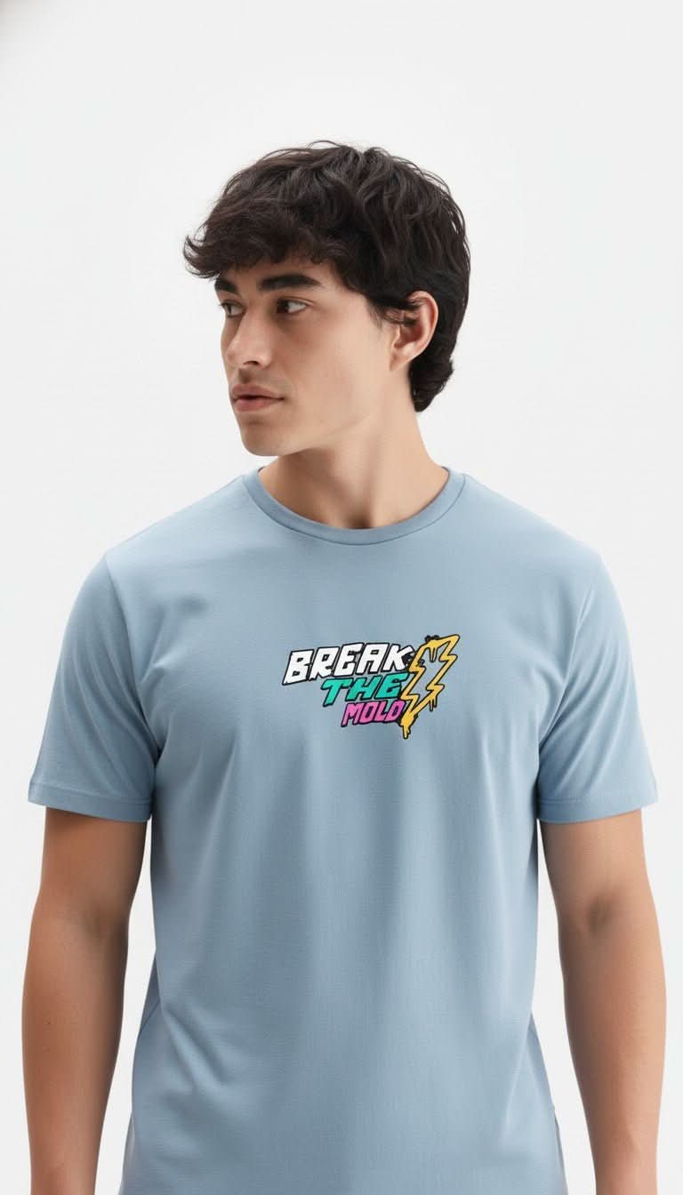 Men’s Outlaws Regular Fit T-Shirt with Skate & Graffiti Theme Print | 100% Cotton Casual Wear