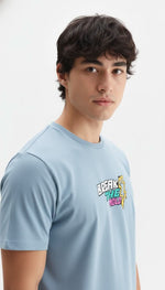 Men’s Outlaws Regular Fit T-Shirt with Skate & Graffiti Theme Print | 100% Cotton Casual Wear
