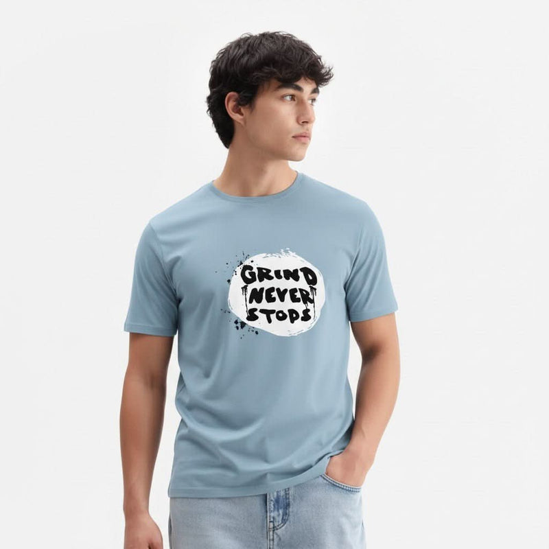 Men’s Outlaws Regular Fit T-Shirt with Skate & Graffiti Theme Print | 100% Cotton Casual Wear