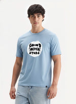 Men’s Outlaws Regular Fit T-Shirt with Skate & Graffiti Theme Print | 100% Cotton Casual Wear