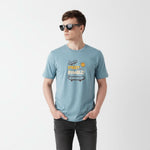 Men’s Outlaws Regular Fit T-Shirt with Skate & Graffiti Theme Print | 100% Cotton Casual Wear