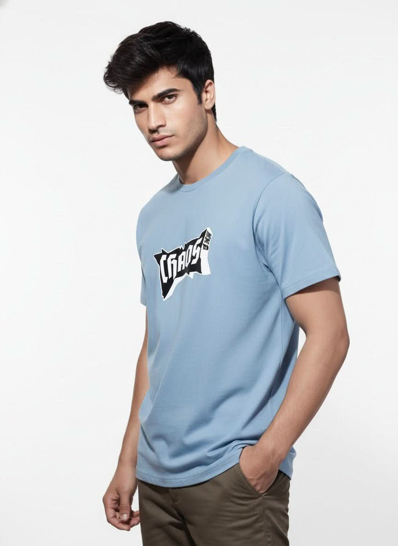 Men’s Outlaws Regular Fit T-Shirt with Skate & Graffiti Theme Print | 100% Cotton Casual Wear