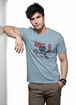 Men’s Outlaws Regular Fit T-Shirt with Skate & Graffiti Theme Print | 100% Cotton Casual Wear