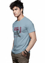 Men’s Outlaws Regular Fit T-Shirt with Skate & Graffiti Theme Print | 100% Cotton Casual Wear