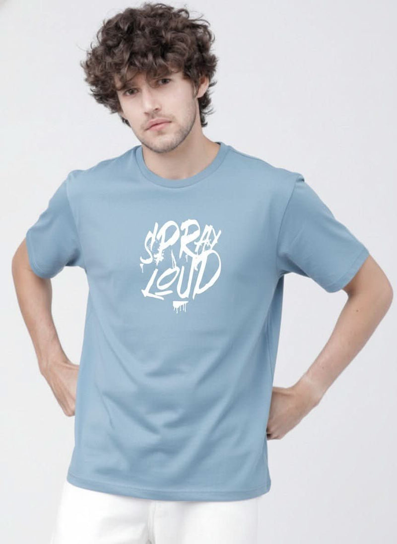 Men’s Outlaws Regular Fit T-Shirt with Skate & Graffiti Theme Print | 100% Cotton Casual Wear