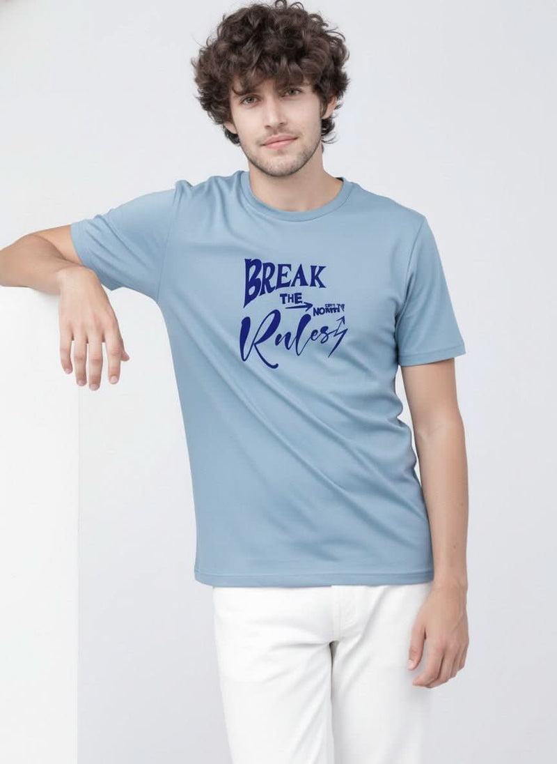 Men’s Outlaws Regular Fit T-Shirt with Skate & Graffiti Theme Print | 100% Cotton Casual Wear