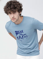 Men’s Outlaws Regular Fit T-Shirt with Skate & Graffiti Theme Print | 100% Cotton Casual Wear