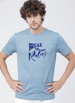 Men’s Outlaws Regular Fit T-Shirt with Skate & Graffiti Theme Print | 100% Cotton Casual Wear