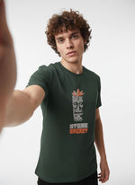 Men’s Outlaws Regular Fit T-Shirt with Tribal Theme Print | 100% Cotton Casual Wear