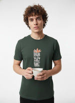 Men’s Outlaws Regular Fit T-Shirt with Tribal Theme Print | 100% Cotton Casual Wear